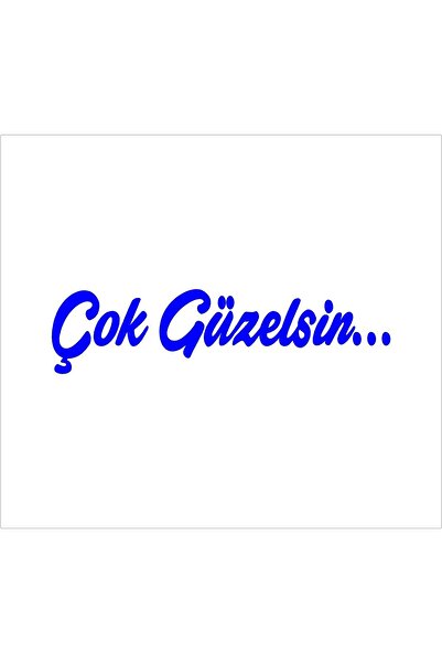 SEÇ Çok Güzelsin Sticker Makyaj Aynası Sticker (8cmX2cm)