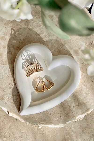 Mandalin Art Studio Διακοσμητικό πιάτο σε σχήμα καρδιάς, πιάτο κοσμήματος