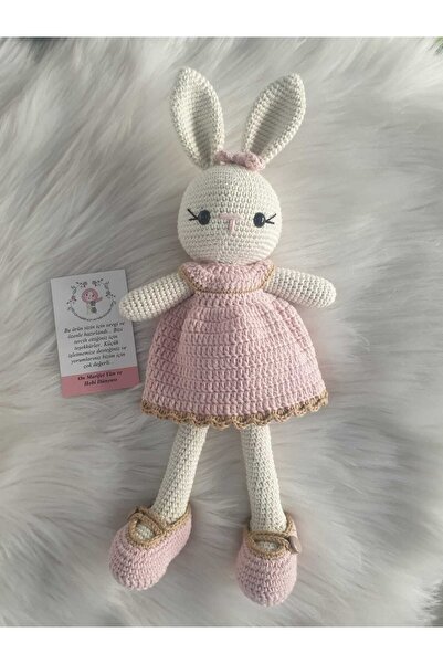 On marifet yün ve hobi dünyası Amigurumi Organik Örgü Oyuncak Tavşan