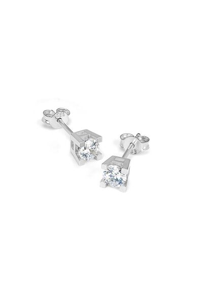 Fay Yamaner Altın Tektaş Büyük Boy Küpe