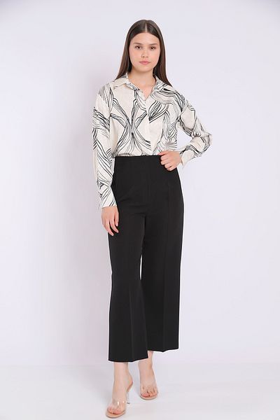 Yake Cămașă de bază Jacquard cu imprimeu geometric