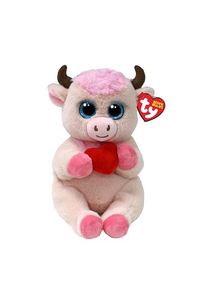 TY Beanie Boos بقرة على شكل قلب مقاس 20 سم - TY Beanie Bellies Sprinkles