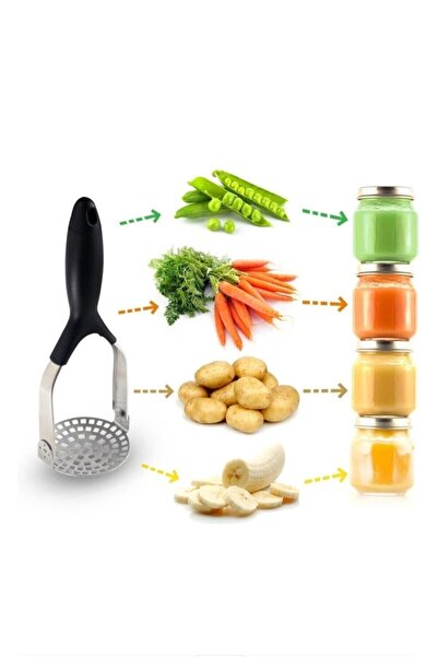 Alışverişhanem Katlanır Paslanmaz Çelik Patates Ezici