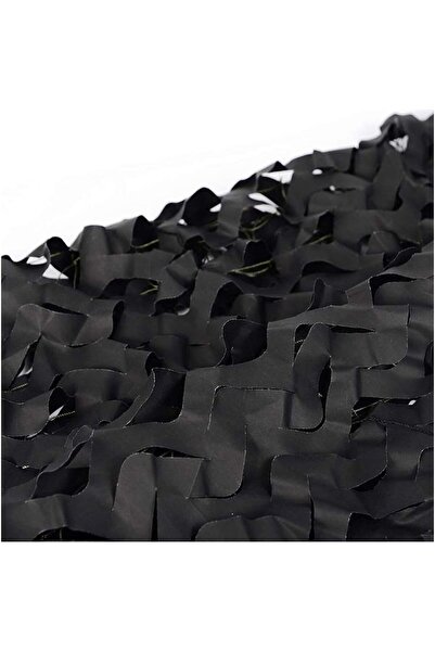 Denizli Branda Kamufulaj Ağı Dekoratif Gölgelik Siyah  Renk 7X8