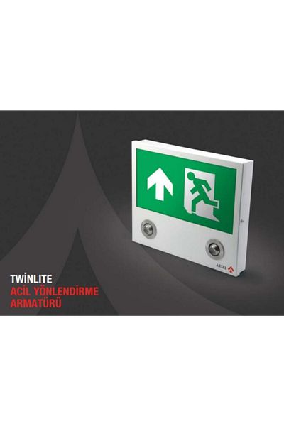 Arsel Twinlite Tw-122-l جهاز توجيه خروج الطوارئ 120 دقيقة بشكل مستمر ومتقطع. حرق ليد لو