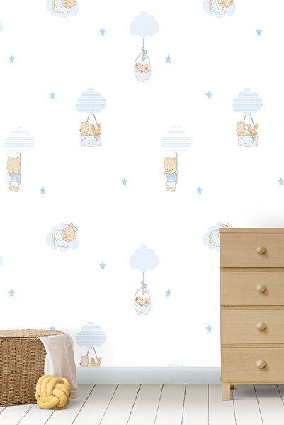 Milky Baby Zümrüt Kids 400-2 Ayıcık Desenli Çocuk Duvar Kağıdı 5,33 M²