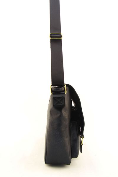 HNB Black Faux Leather Waterproof Laptop Bag - Unisex Business School Document Postman