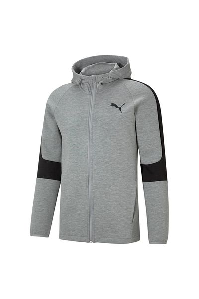 Puma Mikina Erkek Koyu Gri 585812-07 Evostrıpe Core Fz Hoodie
