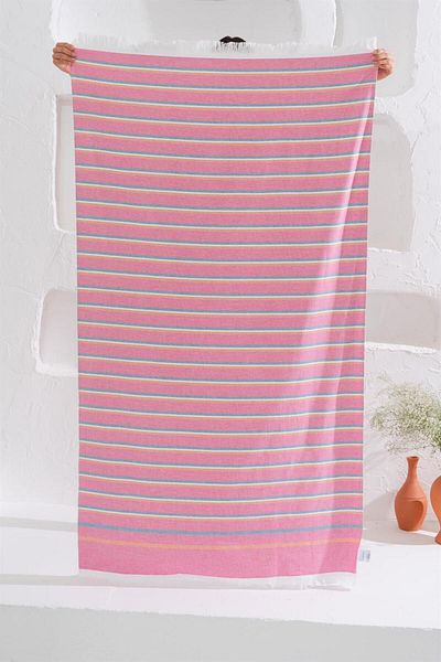 Homelover Πετσέτα θαλάσσης 100% βαμβακερή Peshtemal Tassel Detail 90x160