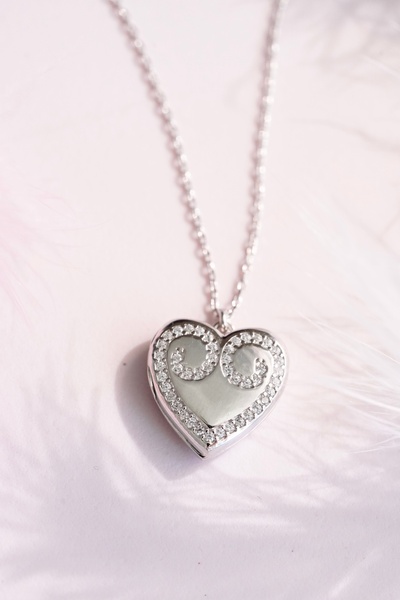 AŞIK ACCESSORIES Nutcracker Prenses Clara Kolye - 925 Ayar Gümüş - Kalp Kapak...