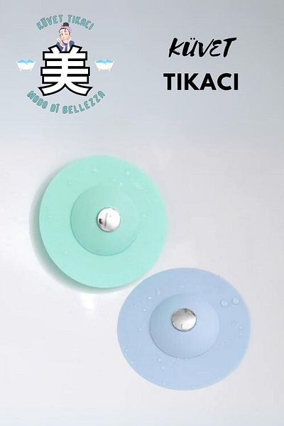 Modo Di Bellezza 2-Function Silicone Sink and Bathtub Stopper Strainer - Colorful, 1 Piece