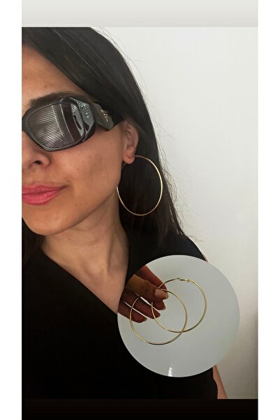 Hoop jewelery أقراط دائرية رفيعة من الفولاذ