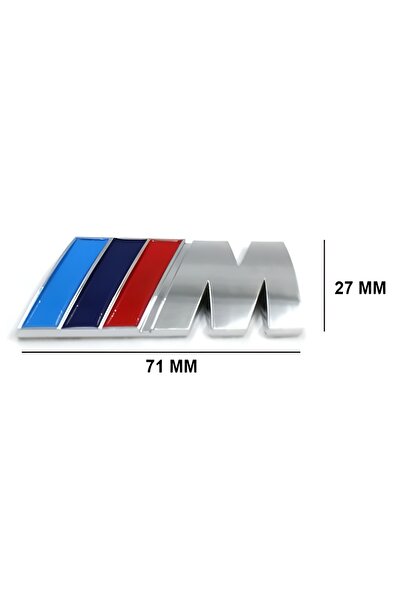 Genel Markalar Bmw Tüm Modeller Bagaj Yazısı M Yazı Krom (71mm)