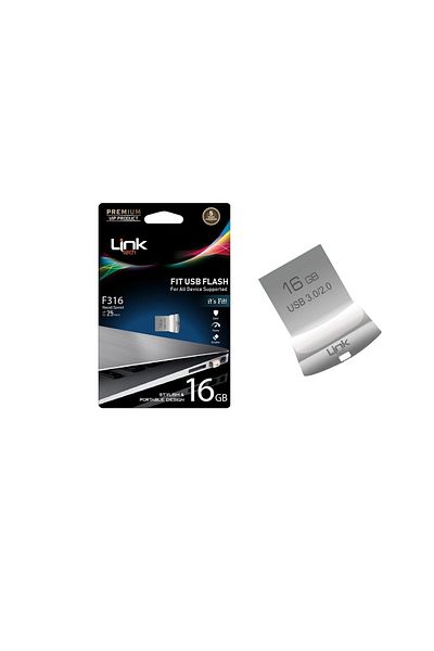 Linktech ذاكرة فلاش USB معدنية فاخرة بسعة 16 جيجابايت بسرعة 25 ميجابايت/ثانية