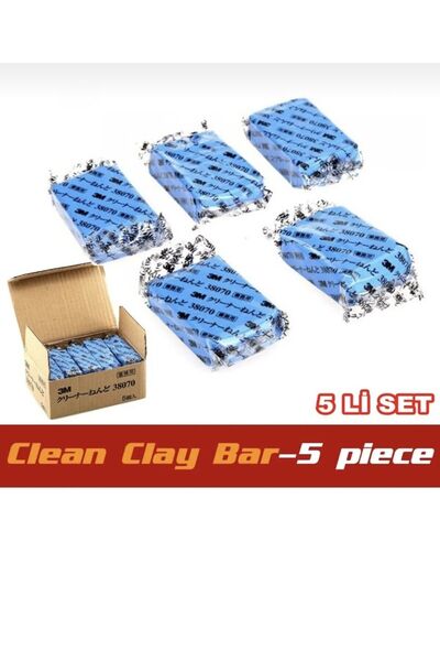 Point 3m Nano Kil Hamuru Kaput Ve Kaporta Temizleme Kil Hamuru Kaliteli Ve Uzun Ömürlü 180 Gr 5 Adet