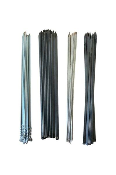 mobilreyon Mangal Şiş Seti 40 Parça , 10 Adana Kebap -10 Tavuk Kanat -10 Patl...