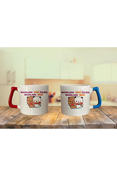 GünayStore Lüks Duble Türk Kahvesi Fincanı & Espresso Sevgililere Ve Arkadaşlara    Motto Kupa 200 ML