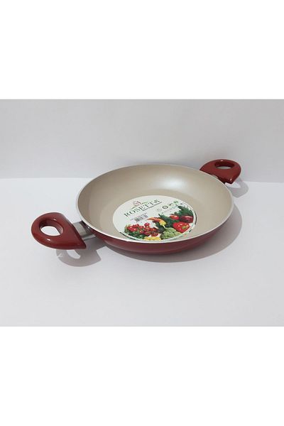 renkli çiçekler 24 Cm Melemen Egg and Frying Pan Multi-Purpose Sahan Non-Stick Pan