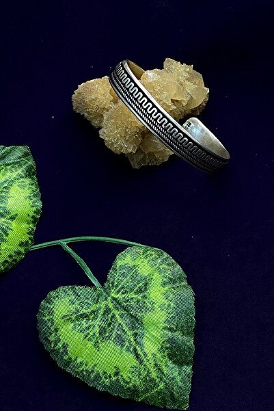 Agai Silver Hasır İşlemeli El İşçiliği Gümüş Bilezik