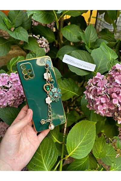 Aksesuarda Moda حافظة لامعة مقطوعة بالليزر ومتوافقة مع هاتف Samsung A71