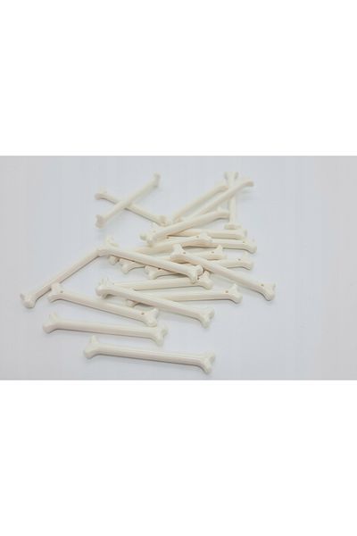 LEGO 10 Pieces White Long Reinforced Dog Accessory