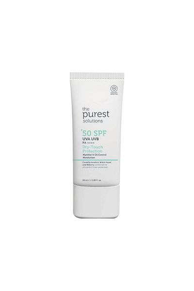 The Purest Solutions Mattierende und rückfettende Feuchtigkeitscreme mit trockenem Griff, LSF 50