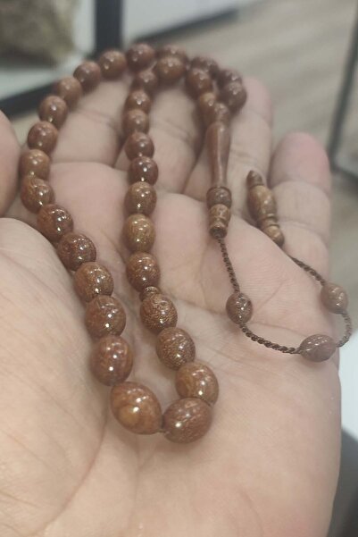 TAŞÇIZADE Gül Ağacı 8 x 12 mm Natural Ağaç Tesbih