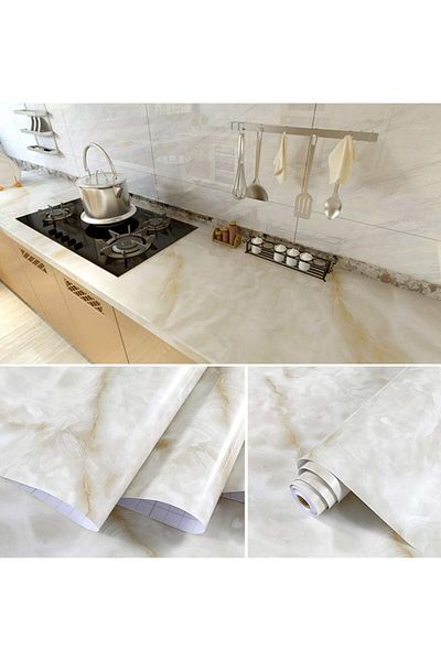 Bien Home Bien Exclusive 50x100 CM - Marble Patterned Premium PVC Foil Coating BH601