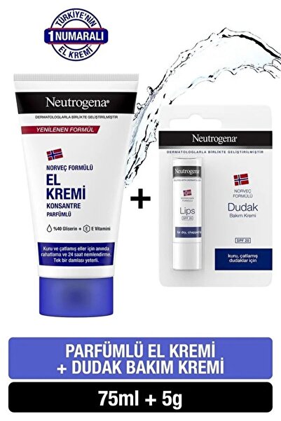 Neutrogena Norveç Formülü Parfümlü El Kremi 75 ml Dudak Kremi