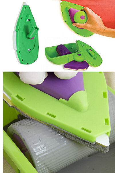 QNİAY Köşe Boyama Seti Kestirme Fırçası Pratik Duvar Boyama Seti Damlatmayan Boya Fırça Tavan Badana