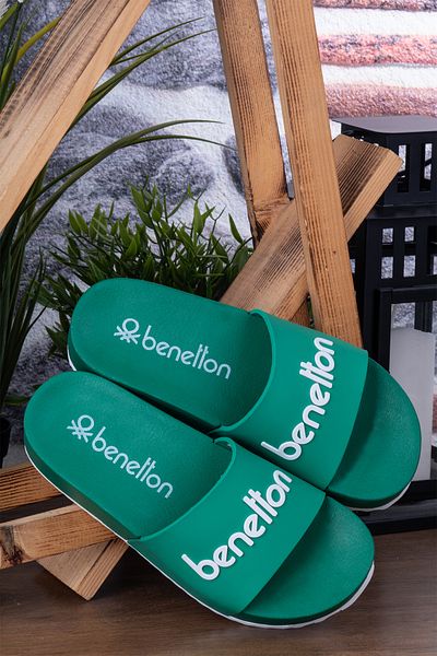 Benetton green shoes online