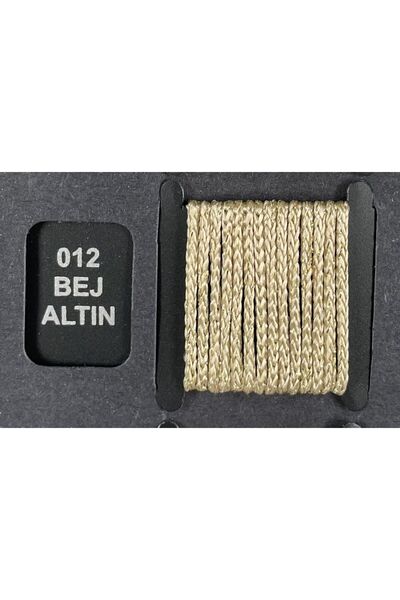 ARIKAN HOME Bej-altın Renk Simli Kalın Ip Serisi Yüksek Kalite Dokuma Özel Öl...