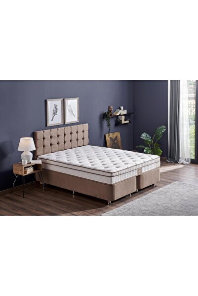 Niron Yatak Niron Helen Tek Kişilik Yatak Baza Başlık Seti - Aloe Vera Yatak,...