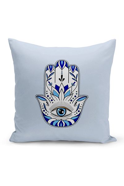 Bertille Home Seria Evil Eye - Husă de pernă imprimată digital pe două fețe (Husă de pernă Evil Eye)