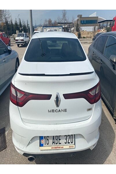 FV-TUNİNG Renault Megane 4 M4 Yarasa Spoiler Esnek Plastik 120 Cm Pianoblack