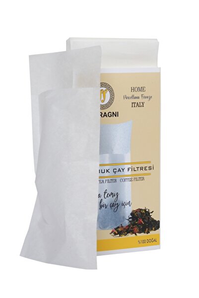 FERRAGNI HOME Porcellana Firenze Çay Demleme Poşeti (Çay Filtresi) 10*22 cm( L BOY) 100 lü 2 Paket (200 Adet)