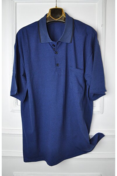 elma abone Ανδρικό χτενισμένο βαμβακερό μπλουζάκι μεγάλου μεγέθους