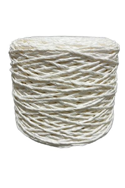 DlrS Ecru Paper String Hat and String Bag - Supla String Decor