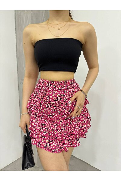 buqre's moda Γυναικεία φούστα με μοτίβο λουλουδιών μαργαρίτας
