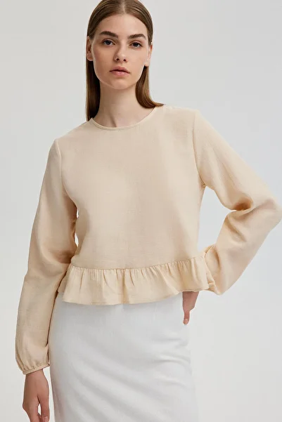 Touché Privé Μπλούζα Muslin Flounce