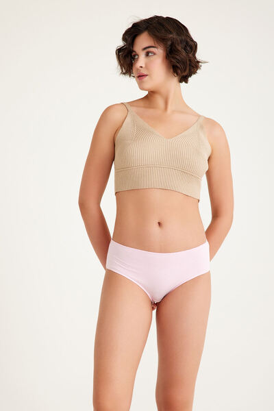 Dennis Denise ChiloČi de damÄ din bumbac cu talie ĂŽnaltÄ - pachet de 3, variante de culoare roz, alb, gri, albastru, verde Či portocaliu