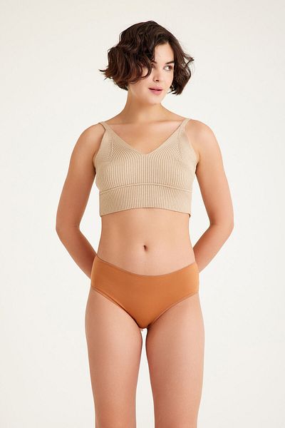 Dennis Denise High Waist Cotton Women's Panties - Pack of 3, Pink, White, Gray, Blue, Green and Orange Variants