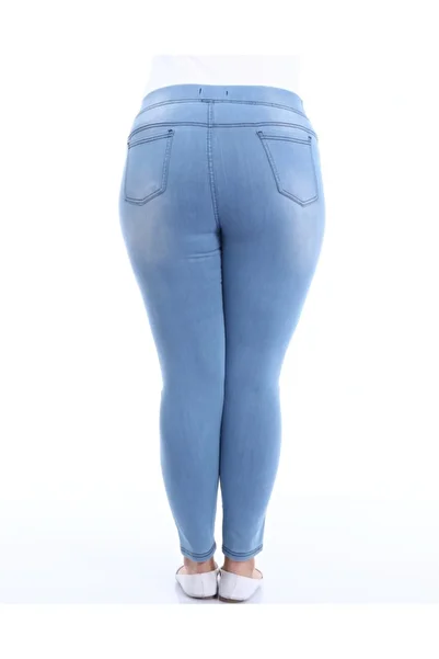 AZEM KOTÇU Women's High Waist Elastic Jeans Leggings Pants