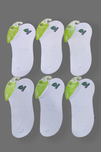 pierkaya Men's Premium Seamless 6-Piece Sneakers Bamboo Socks
