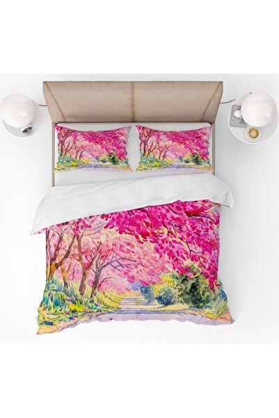 yok yok evim eve dair her şey Set de lenjerie de pat cu modele 3D pentru copa...