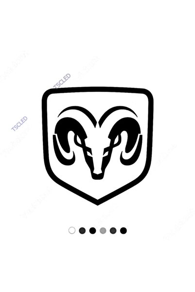 TSC Dodge Koç Araba Araç Logosu Sticker Yapıştırma 17cm