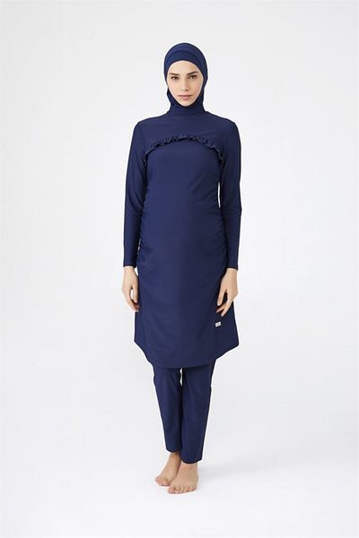 Adasea Μακρυμάνικο μαγιό Licra 4276 Dark Navy Blue