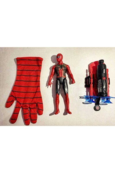 SPIDERMAN Ağ Atan Eldiven - Spiderman Figürlü Eldiven Seti