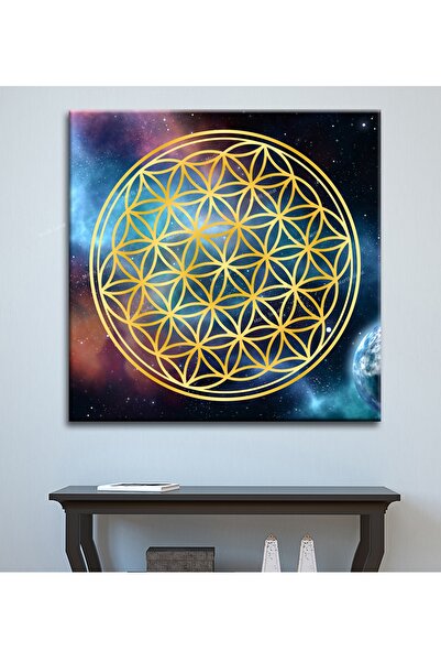 Morfil Sanat Atölyesi Λουλούδι της Ζωής Ιερή Γεωμετρία Σρί Γιάντρα Πίνακας σε...