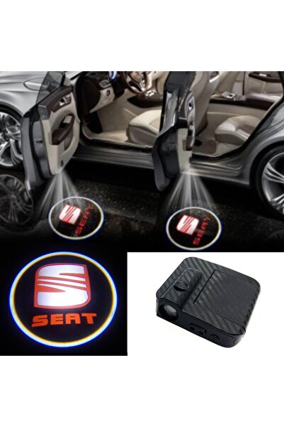 ensadepo Seat Kapı Altı Led Logo Mesafe Sensörlü Yeni Nesil Pilli Yapıştırmal...